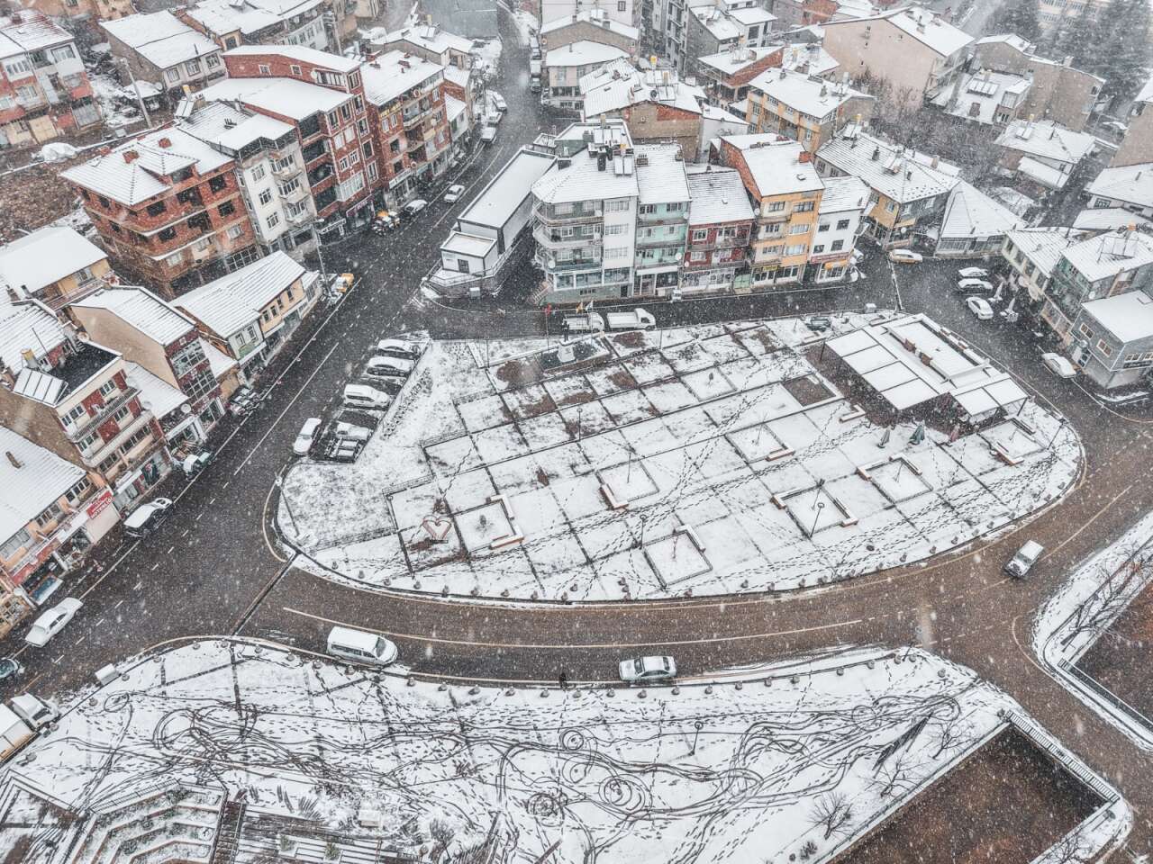 Konya’nın bu ilçesine kar çok yakıştı 9